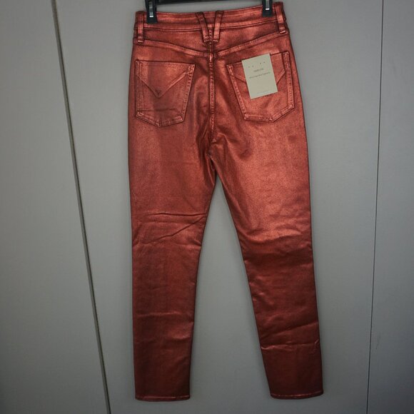 HUDSON Jeans Harlow Ultra High-Rise Cigarette Jeans Cinnamon Glitter size 27 - Picture 4 of 16